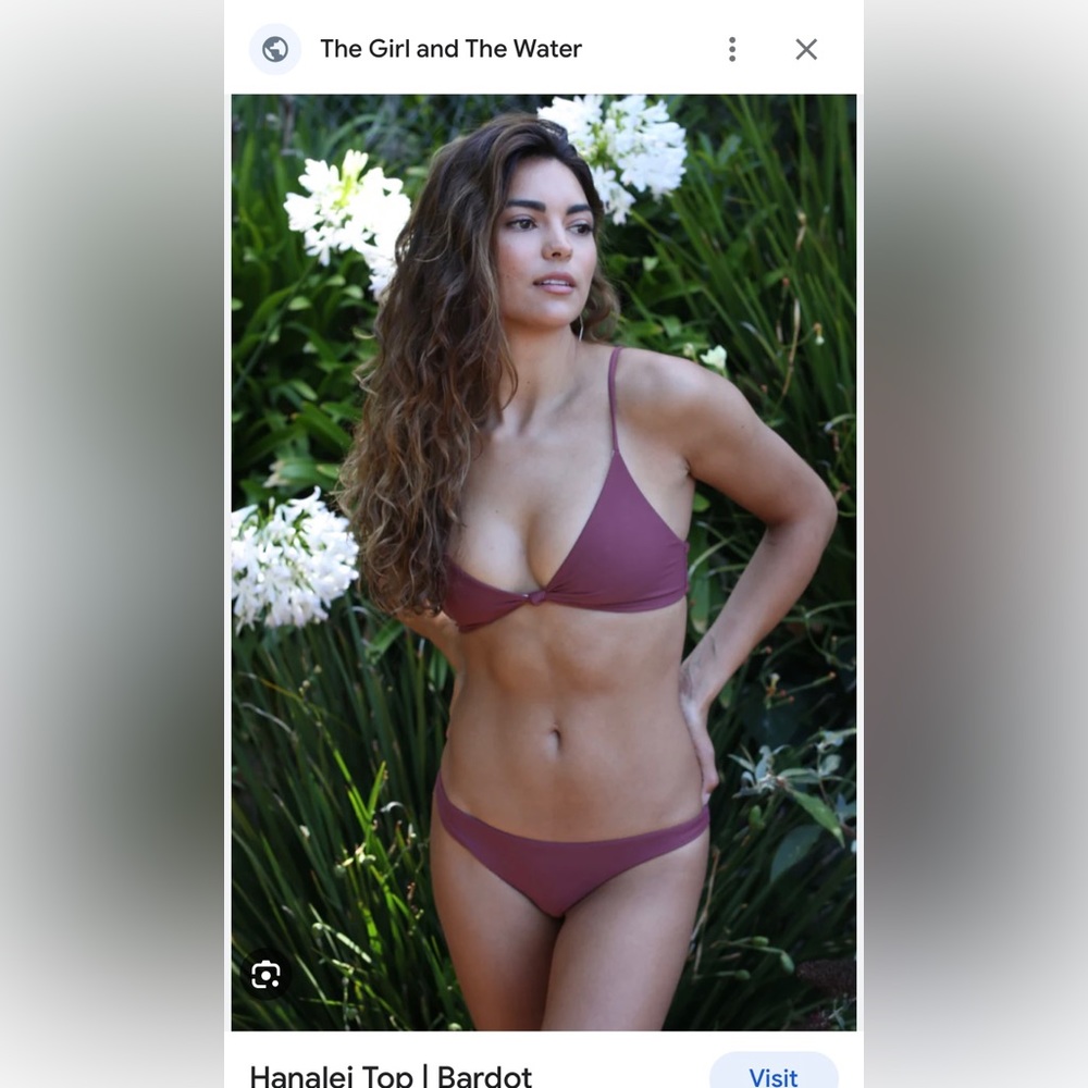 the girl & the water Hanalei Feline Bikini Top - Picture 4 of 5